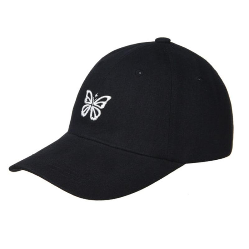 NICK&NICOLE MINI SCHMETTERLING BLINK BASECAP_schwarz weiß