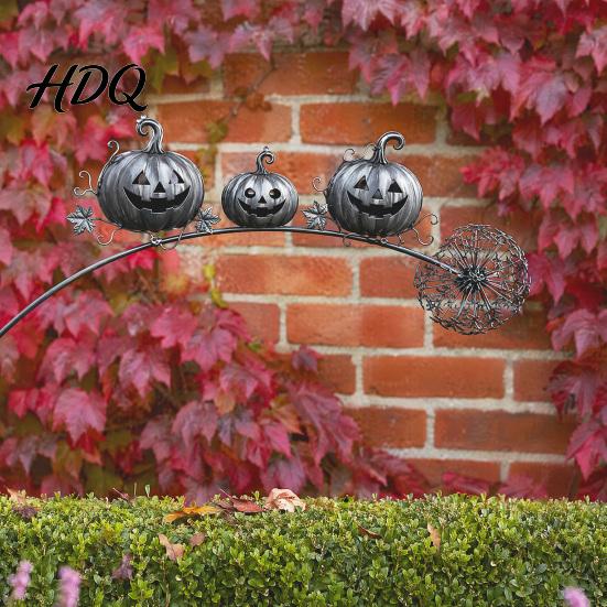 Unique Garden Art for Halloween Ghost Stake Rustic Yard Decor with Dandelion Accent Landscape Metal Sculpture Lawn Patio Flower Bed And Backyard