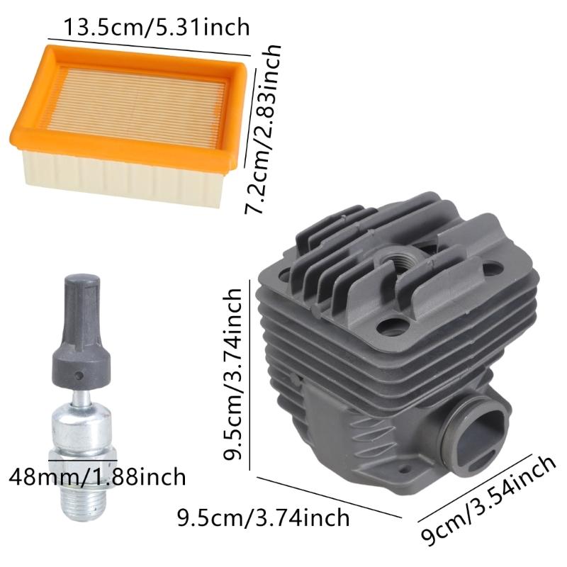 High Performances Cylinder Piston Set for TS400 Concrete Saw with Essential Air Filter and Oil Seal Components