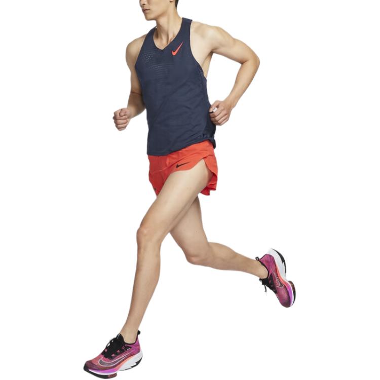 Nike Aeroswift Dri-Fit Adv Quick-Dry Running Casual Vest Men Tops Obsidian Bright-Crimson FN4232-451