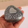 Metal Heart Shape Jewelry Box Ideal For Dresser Top Soft Lined Interior Scratch Prevention Effortless Closure