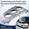 Car Instrument Cluster Lower Trim Panel 55406-0D300-B0 for Toyota Yaris Aralito 07-13 Dash Climate Control Panel Silver