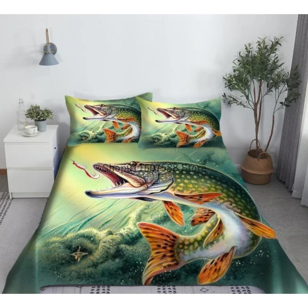 Green Plants Queen Sheet Set Girl, Lady's Room Leaf Bedding Set Bed Sheets and Pillowcases Bedding Flat Sheet Bed Sheet Set