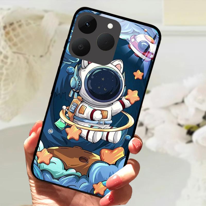 For Realme 15T 5G Phone Cases Back Cover Fundas Tempered Glass Shockproof Case For Realme15T RMX5111 Shell Coque Capa Bumper