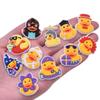 Schuh-Charm, DIY-Anstecker, süße Cartoon-gelbe Ente, Schuh-Dekoration, Schnalle für Loch, Schuhe, Charms-Set, Zubehör, Kinder, Jungen, Mädchen, Geschenk