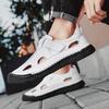 Summer Men's Leather Sandals Breathable Outdoor Hollow Beach Sandals Men's Casual Shoes