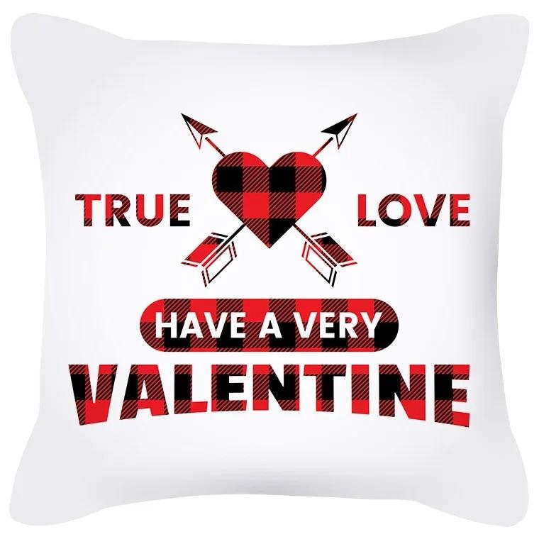Home Decor Valentine Love Designs for Cozy Decor Pattern Cushion Cover Suitable for Sofa Bedroom Car Pillow Cover