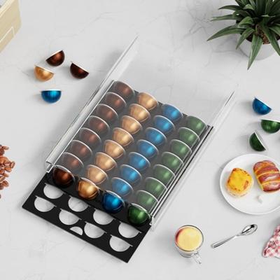 Acryl-Aufbewahrungsbehälter Kaffeekapsel Moderne Lagerregale Einfaches Organisationsregal Zuhause Organisieren Dekorative Accessoires