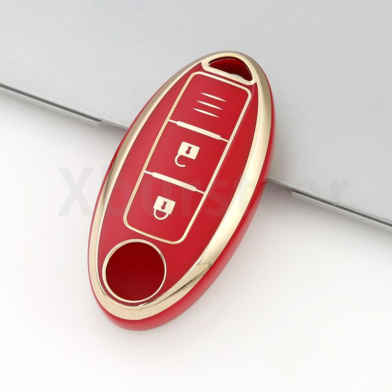 3 Buttons For Nissan Qashqai Juke J10 J11 X-Trail T32 T31 Kicks Tiida Pathfinder Note TPU Car Remote Key Case Cover Shell Fob