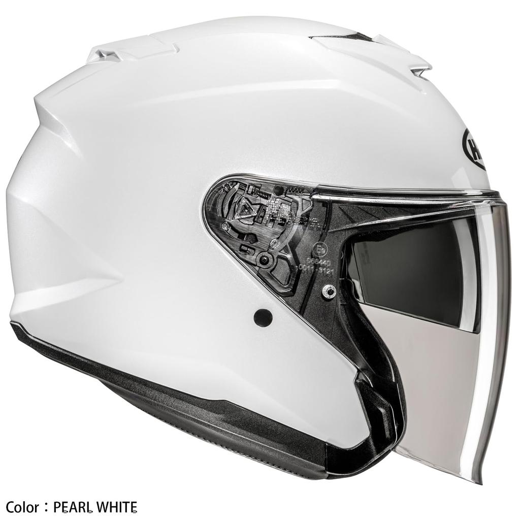HJC HELMETS Motorcycle Helmet Jet Open Face Sun Visor Ventilation Internal Removable i31 Solid HJH273 METAL BLACK S Built-in (55 - 56cm)