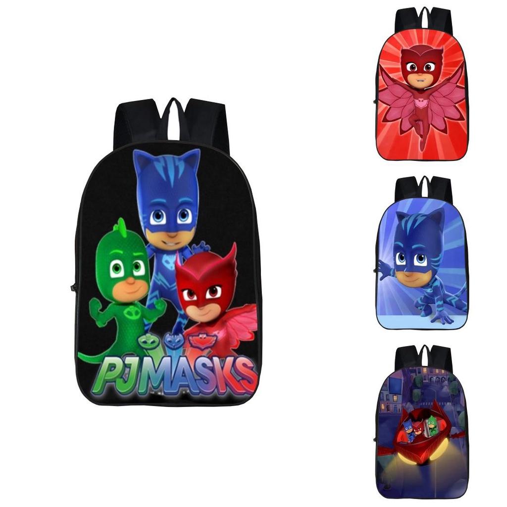 Spacious Pj Mask Schoolbag Featuring Colorful Cartoon Patterns And Multiple Storage Compartments