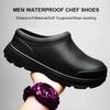 Oil-proof Women's Chef Shoes Non-slip Men's Safety Shoes Soft Waterproof Work Shoes Women's Sandals Spring and Autumn Rain Boots