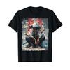 Hip Hop Y2k Vintage Hipster Edgy Urban Streetwear Samurai T Shirt Vintage Top For Everyday Wear Slightly