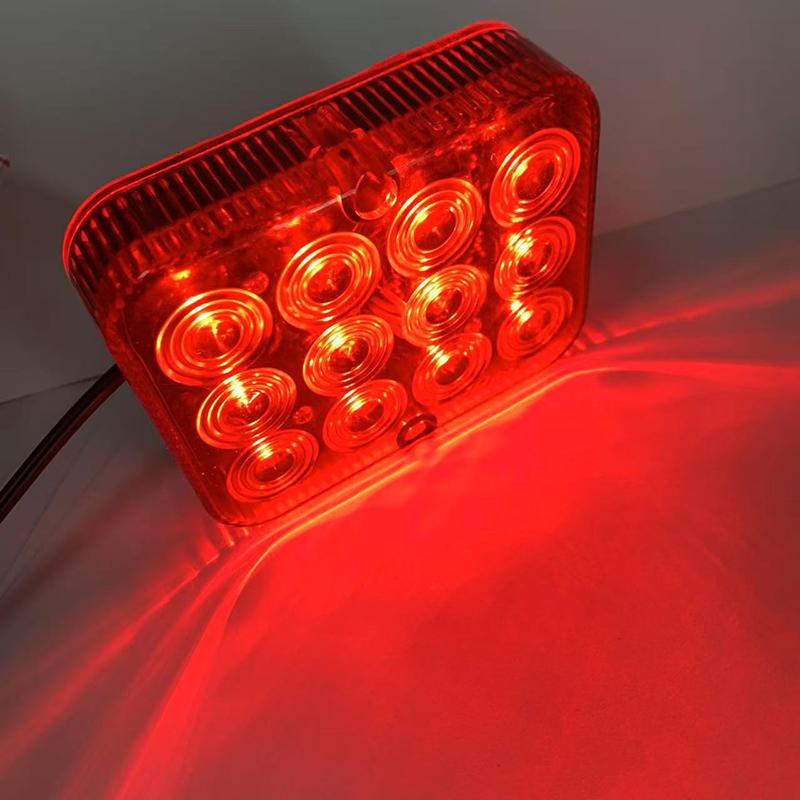 1Pc 12V 24V 12 Led Waterproof Rear Tail Fog Light Driving Lamps Safety Warning Brake Stop Truck Trailer Boat Caravan Lorry