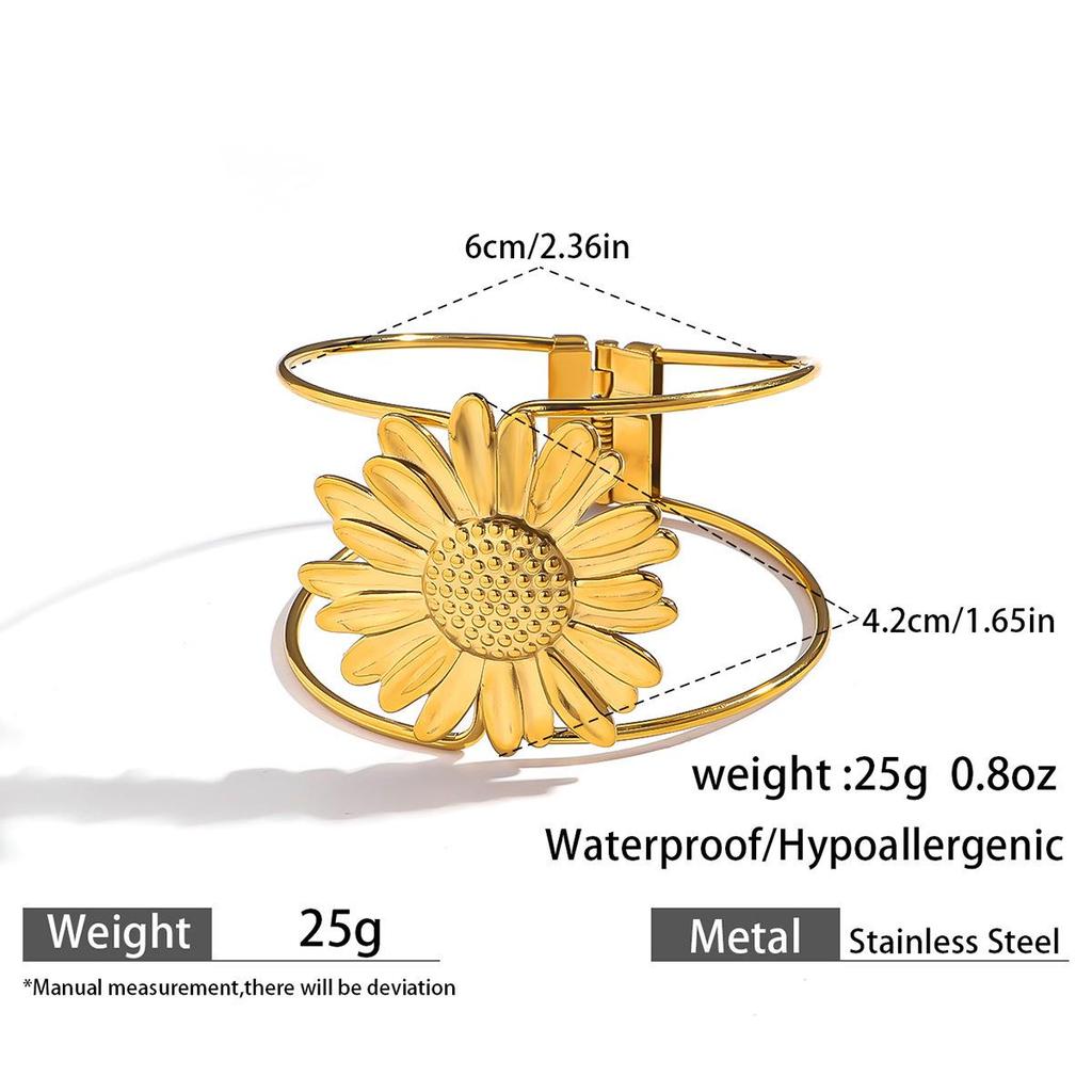 European & American Ocean Style Stainless Steel Bracelet with Starfish, Seashell, Coral Flowers, and Natural Stone Bangle Hand Jewelry.