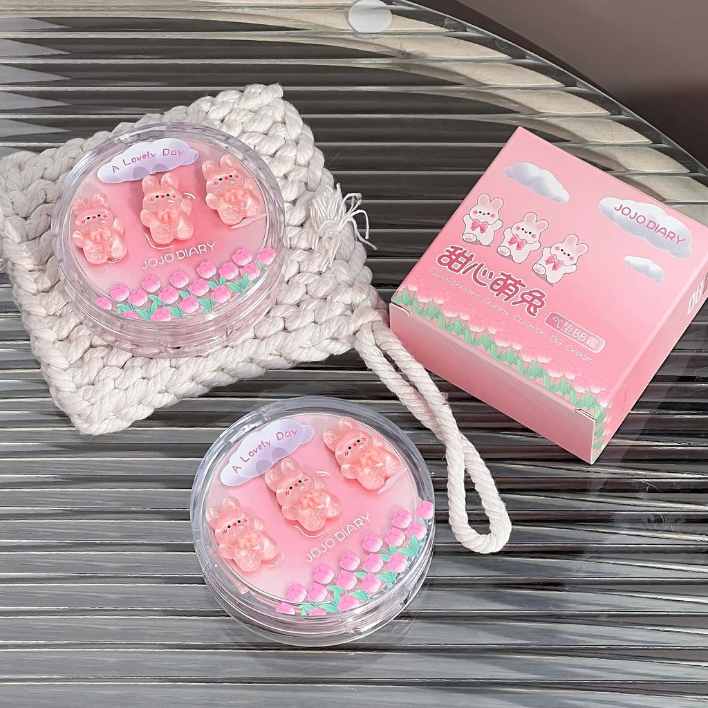JOJO DIARY Moisturizing Concealer BB Air Cushion Cream atural Long-lasting Makeup Holding Water Resistant Cream Skin Foundation