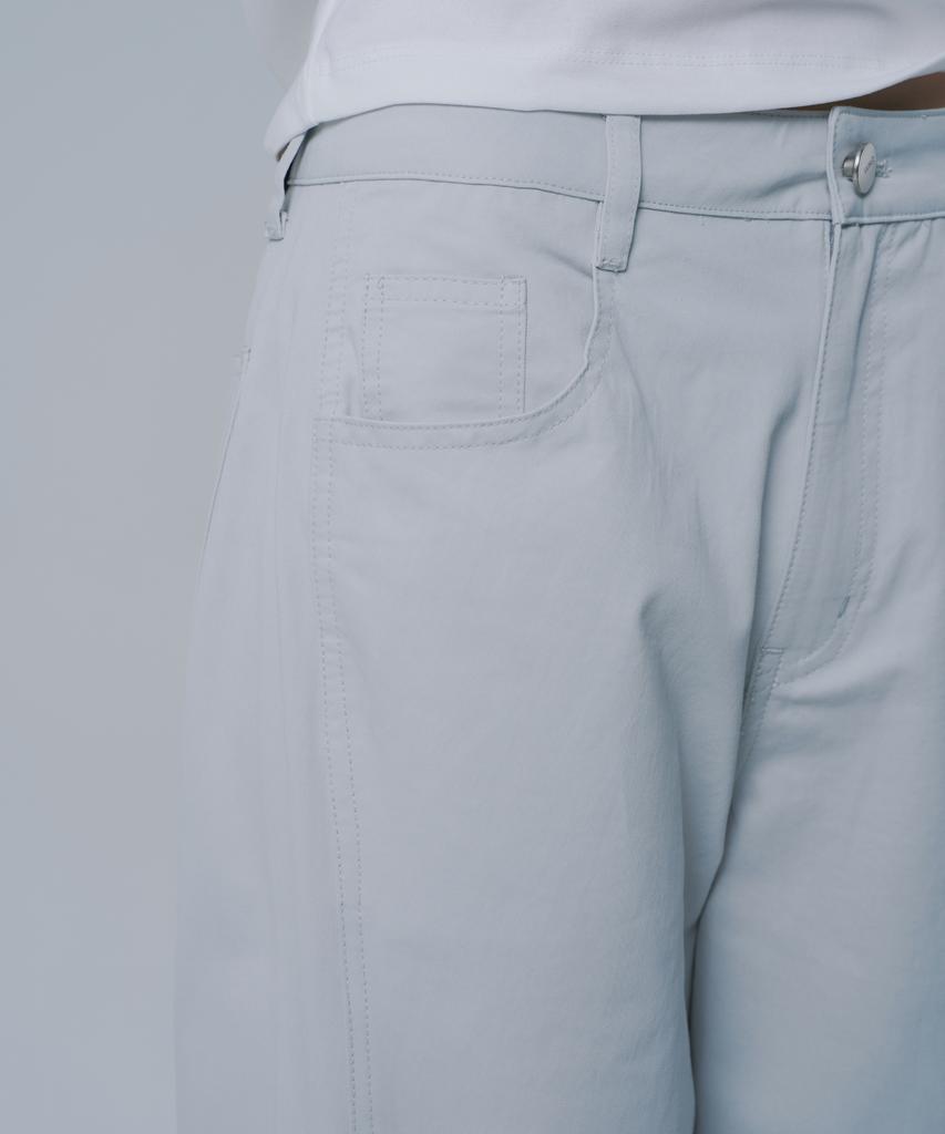 WAARFORWOMAN W1147 Cotton Straight Pants_Gray