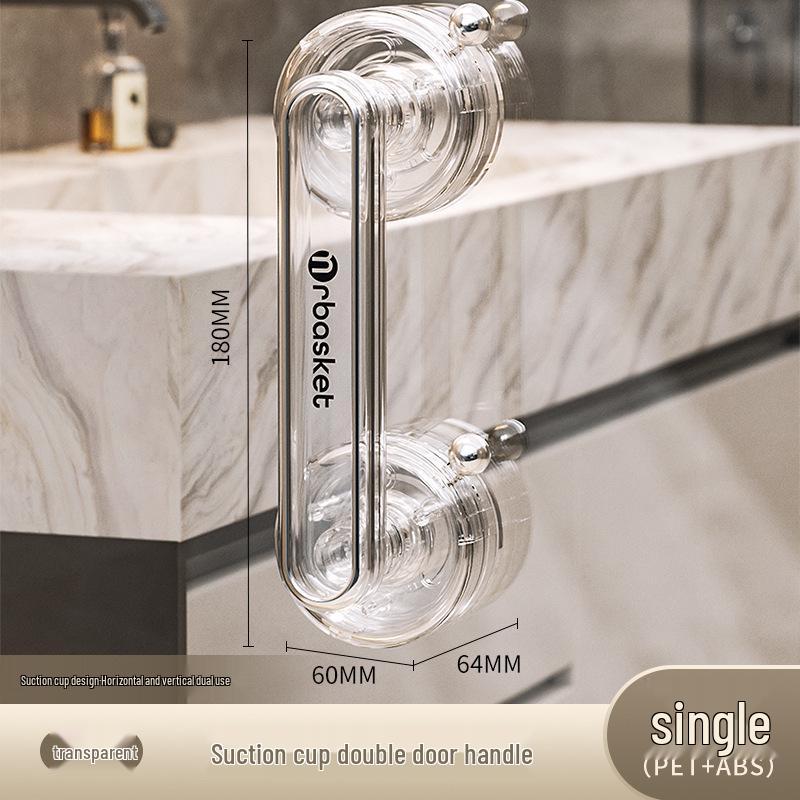 No-Drill Suction Cup Handle for Glass Shower, Sliding Doors, and Refrigerators