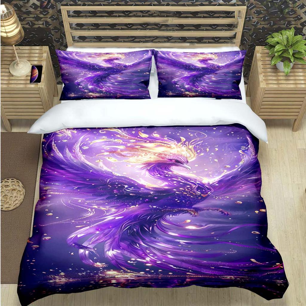 3D Popular Mythical Beast Phoenix Print Bedding Sets Bed Supplies Set  Comforter Set  Teens Girls Cartoon Twin Single Kid Gift