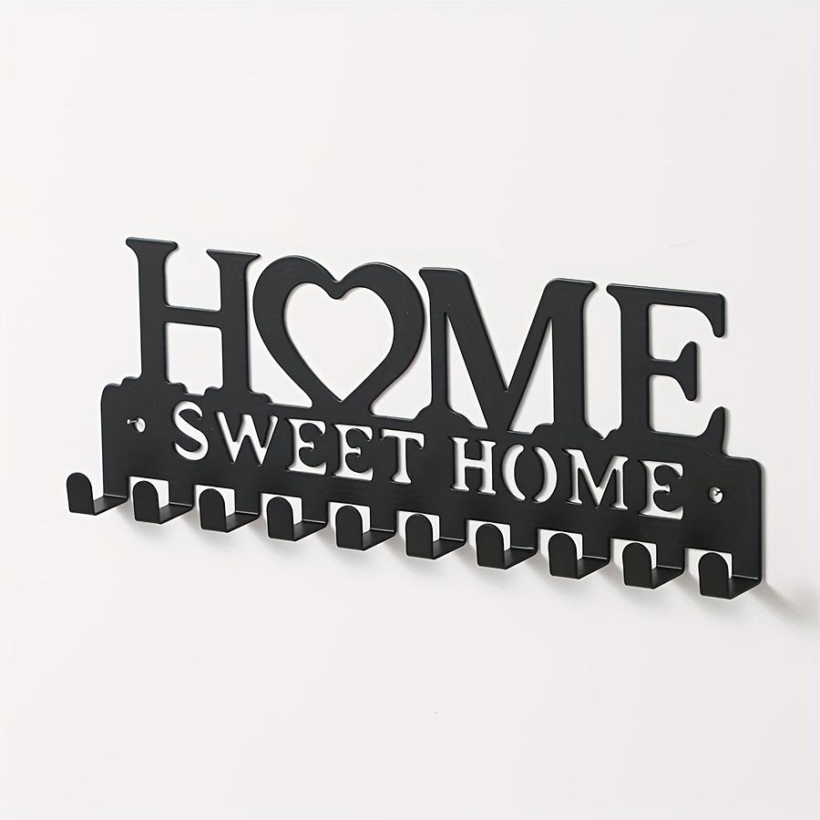 Wall Mounted Key Holder Rack Metal Decorative Key Hooks Organizer for Entryway Storage with Artistic Design