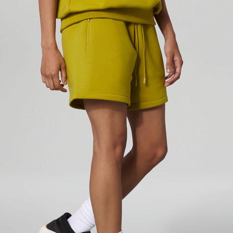 Adidas Ss23 Chapter 03 Series Solid Double-Sided Knit Casual Shorts Unisex Bottoms Olive-Green IN4249