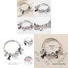 Stainless Steel Cat Bowknot Star Charm Bracelet For Fashion Casual Wear