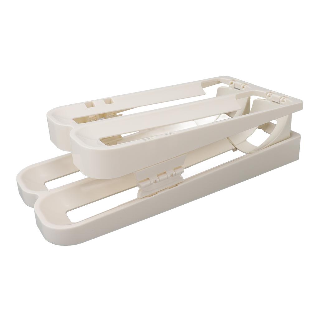 Refrigerator Eggs Dispenser Space Saving Foldable Rolling Fridge Egg Organizer for Home