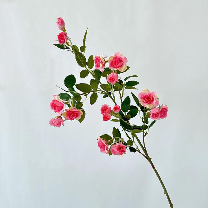 Mini Flower Artificial Rose Wedding Hotel Restaurant Desktop Decoration Ornament