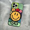 Apple 15promax for 13 creative 15pro personality 12 color silver color sunflower iPhone phone case
