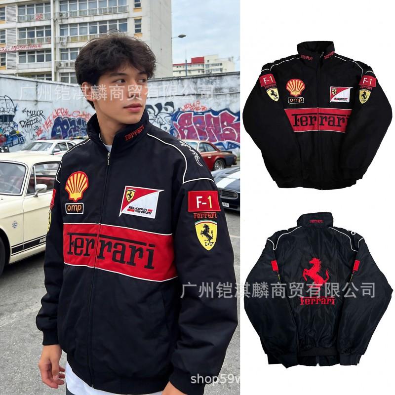Gruba Bawełniana Haftowana Kurtka Motocyklowa Unisex Ciepła Odzież Wierzchnia Sporty Rowerowe