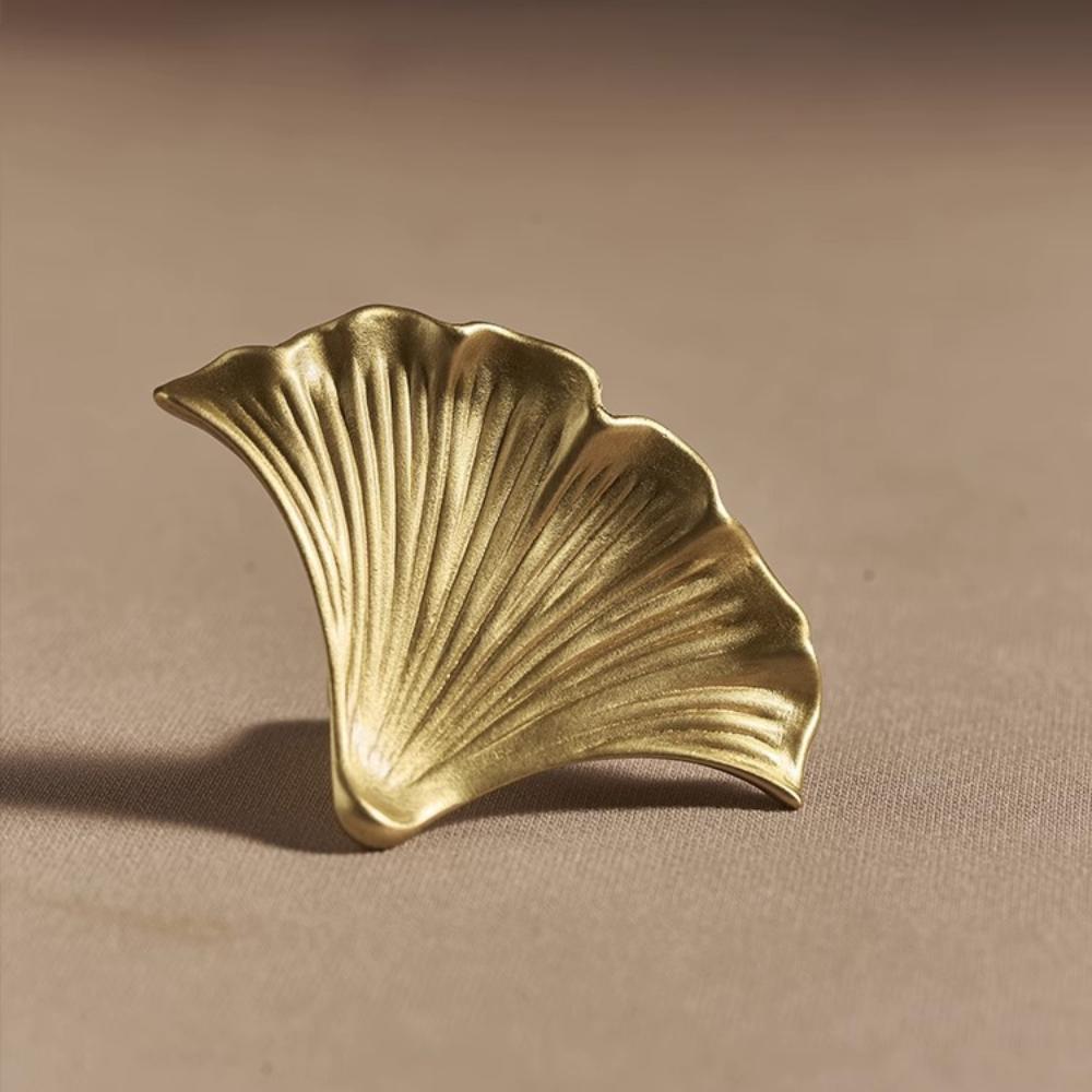 Neo-Chinese Style Cabinet Knob Ginkgo Leaf Shape Cupboard Handle Simplicity Drawer Knobs Wardrobe