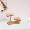 Mini Wooden Display Stand Multi Use Plant Holder Shelf Riser for Home Office Collectibles Decor