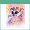 Owl Embroidery Diamond Painting Diamond Cartoon Pictures Of Rhinestones Home Decoration