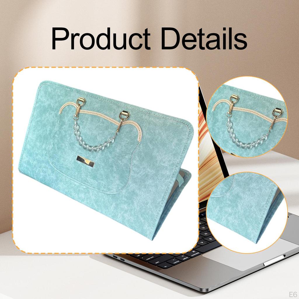Laptop Sleeve Cover Travel Carrying Flip Case Briefcase Bag Work Lightweight PU Leather for