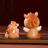 Creative Style 2026 Horse Year Mascot DIY Decoration Resin Crafts Horse Baby Figurine Traditional Mini Snake Ornament