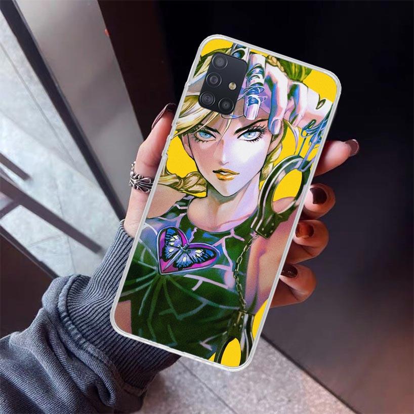 JoJo's Bizarre Adventure Jolyne Cujoh Phone Case For Samsung Galaxy A52 A51 A50S A32 A22 A12 A02S A72 A71 A31 A70 A30S Note 20 U