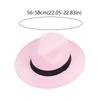 Trendy Solid Color Men's Felt Hat Elegant Classic Woolen Flat Top Hat Big Brim British Style Women Jazz Hat Church Events
