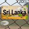 D Flat  Pc D Flat Printing  Retro Aluminum Decorative Plaque  Statues Sri LankaS Elephant Herd Scenery Tropical Grassla