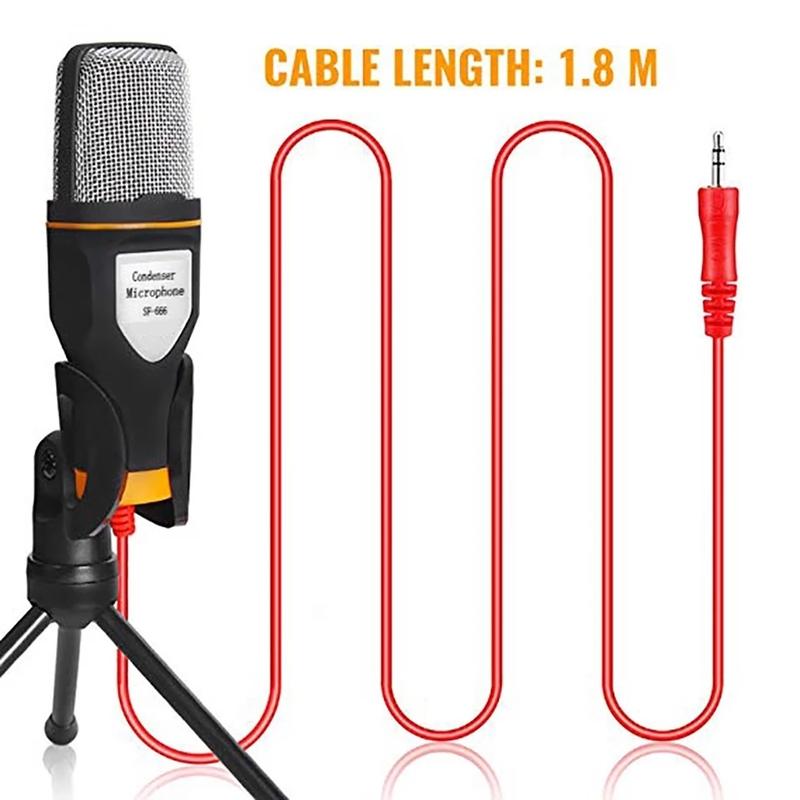 Professional Condenser Wired Microphone Mic For PC Karaoke Sound Room Gaming Audio Sing Machine System Live Streaming Kits Gamer