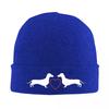 Dachshund Pattern Art Warm Knitted Cap Fashion Bonnet Hat Autumn Winter Outdoor Beanies Hats for Unisex Adult