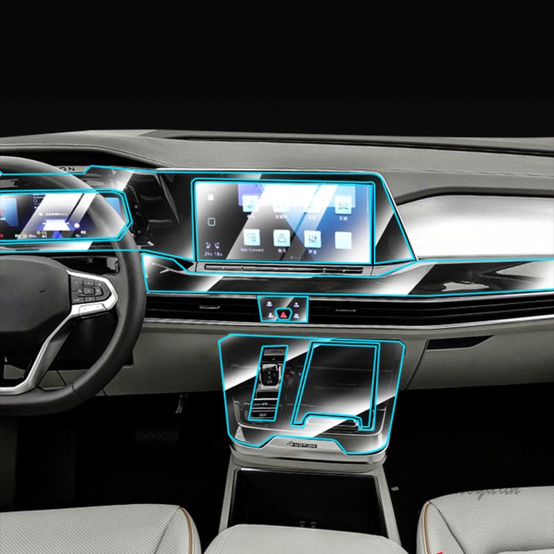 Tpu Film for Volkswagen VW Talagon - Car Protective Interior Stickers Center Console Screen Gear Door Panel Accessories
