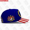 Malaysia Youth Student Diy Free Custom Made Name Number Photo Hat Nation Flag Malay Malaysian Country College Baseball Cap
