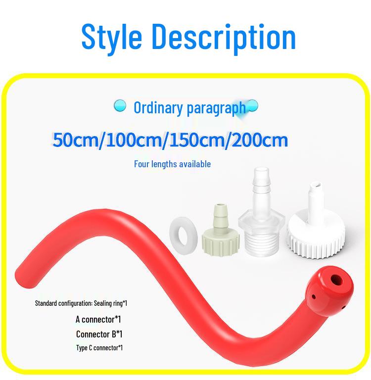 5-Hole Enema Tube: Intestinal Flushing Cleaner for Men and Women, SM Erotic Anal Toy.