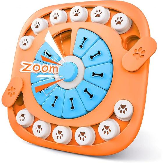 Interactive Dog Treat Puzzle Toys for IQ Training & Mental Stimulating,Fun Slow Feeder,Large Medium Small Dogs Enrichment Toys with Squeak Design