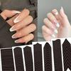 French Manicure Edge Auxiliary Nail Sticker Wavy Line Diy Nail Art Tips Guides Stickers Stencil Strips Nail Tools Decoration
