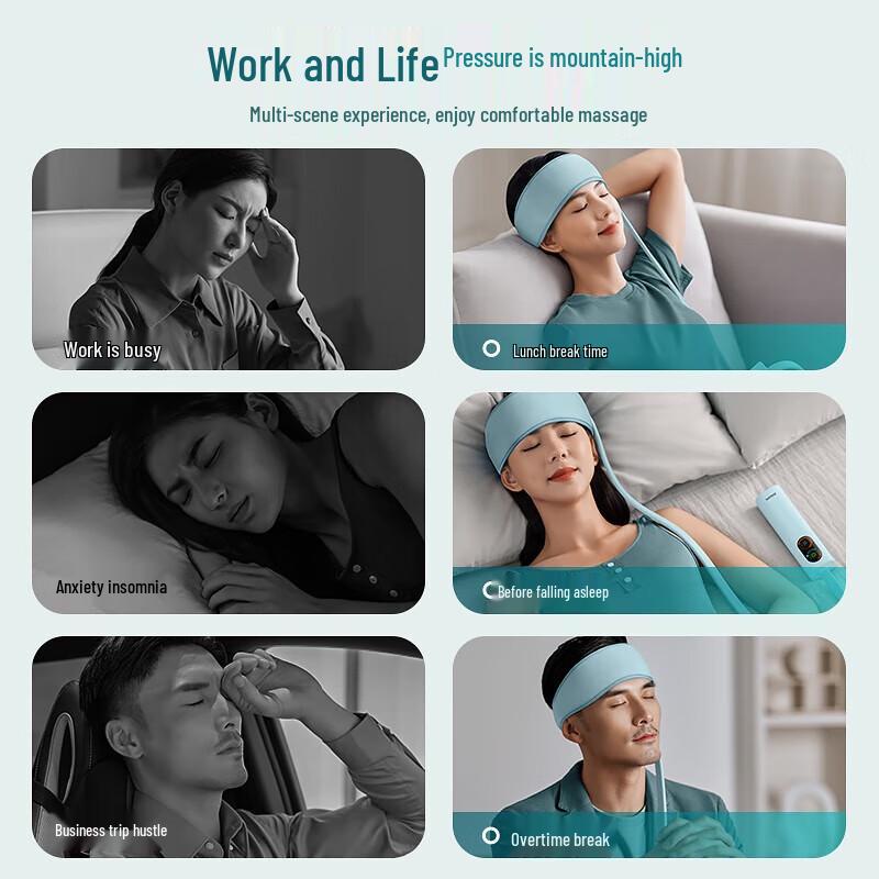 Philips Portable Head Massager with Air Compression & Hot/Cold Therapy