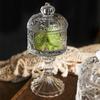 Light Luxury Relief Glass Jar Delicious Afternoon Tea Snacks Cups Household Cute Candy Jar Creative Desktop Storage Ornament