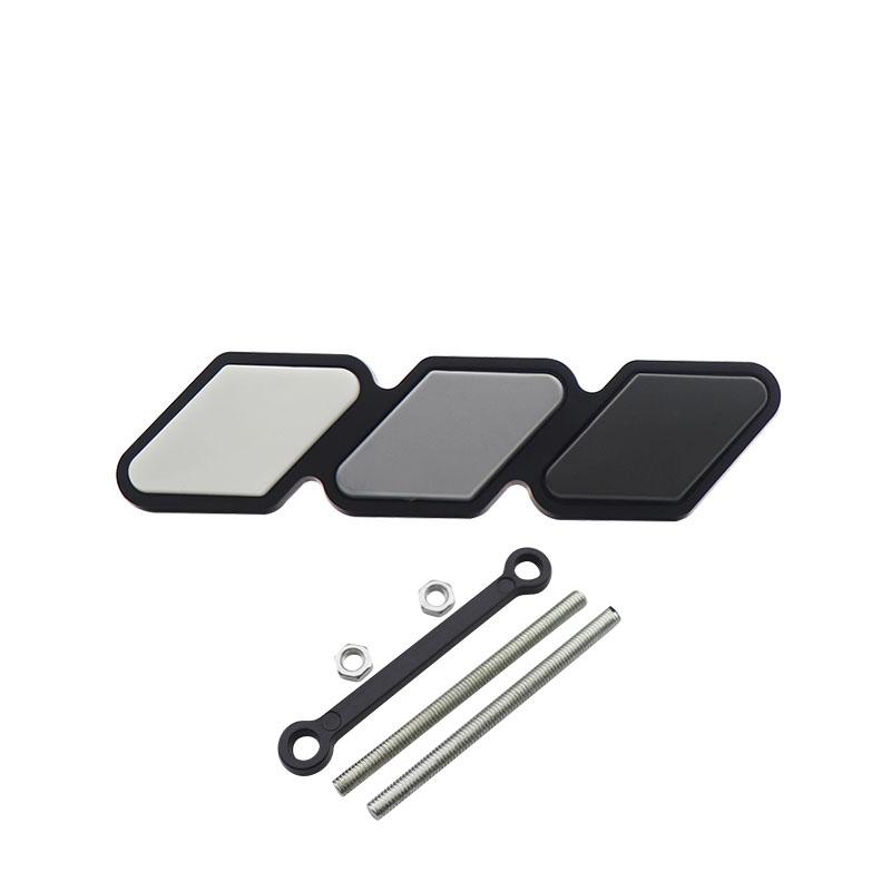 3 Colors Grille Badge Car Three-color National Flag Grille Emblem Mesh Slotted Grill Auto Badge Accessories