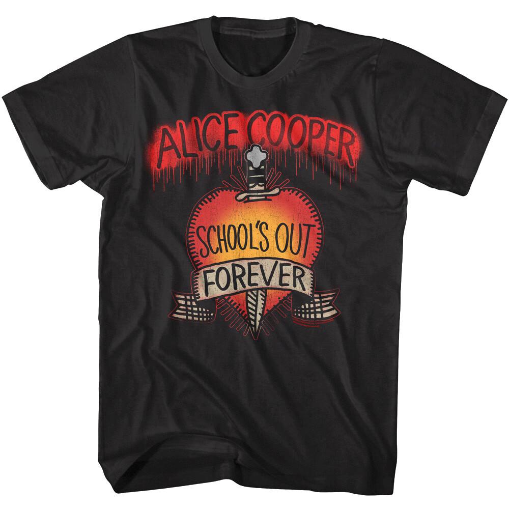 Alice Cooper Schools Out Forever Men's T Shirt Summer Heavy Metal Rock Concert