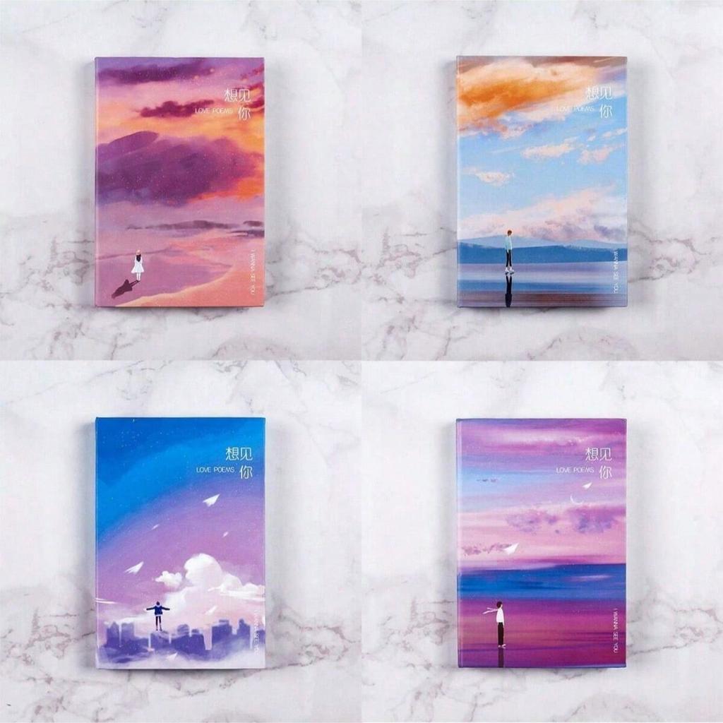 Dreamy Hardcover Journal - Hand-Drawn Illustrations, Thickened Blank Pages for Writing & Sketching, Perfect Notebook Gift